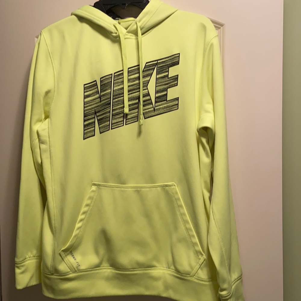 Nike neon yellow sweatshirt
